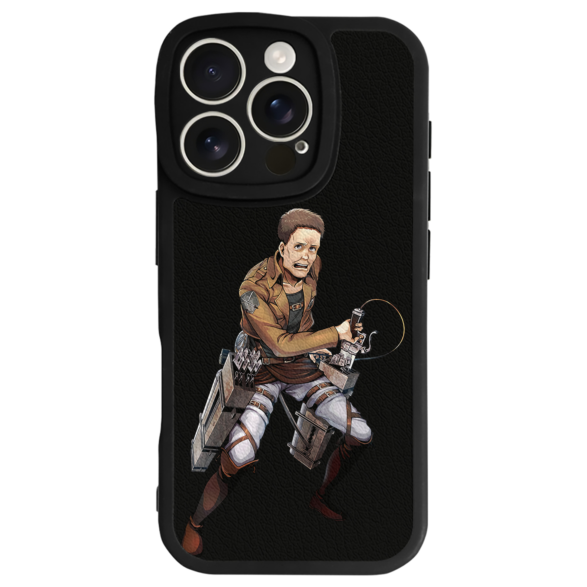 （画像用） 進撃の巨人 Attack on Titan 【iPhone 16シリーズ対応】シリコンスマホケース（レザー調） 材質：シリコン